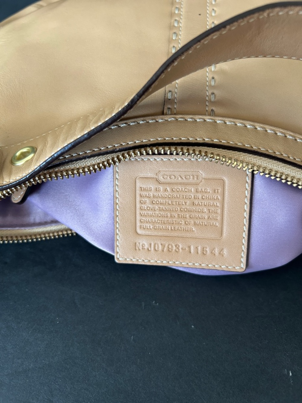 Y2K Vintage COACH Beige Hampton Soho Baguette Hobo Shoulder Bag - Picture 14 of 16